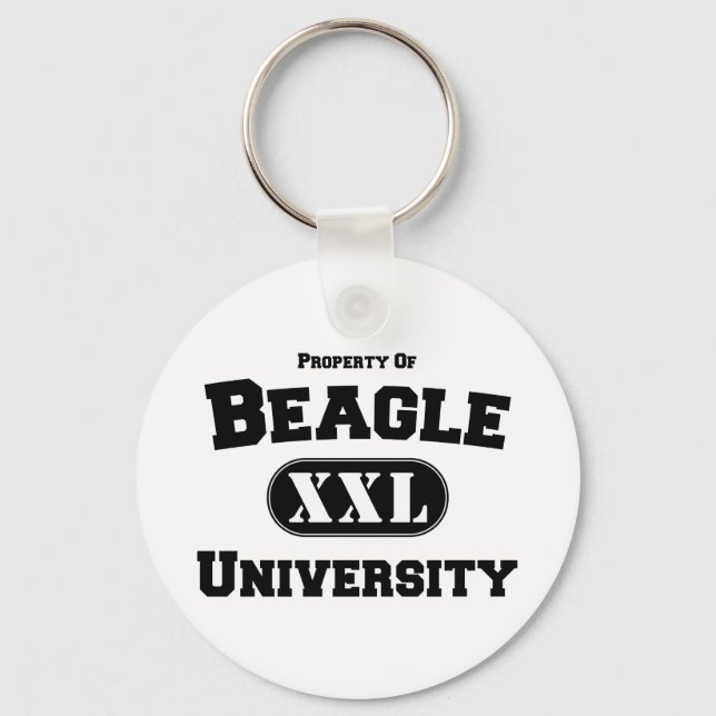 Property of Beagle University Key Ring (Front)