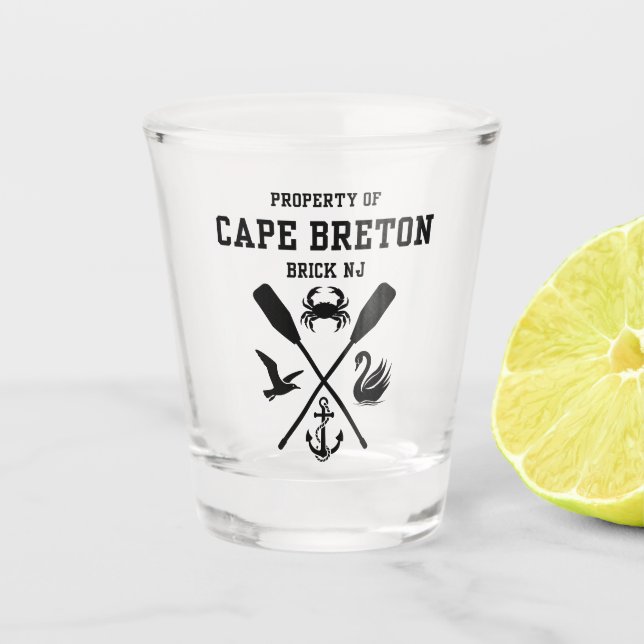 Property of Cape Breton Shot Glass (Front)