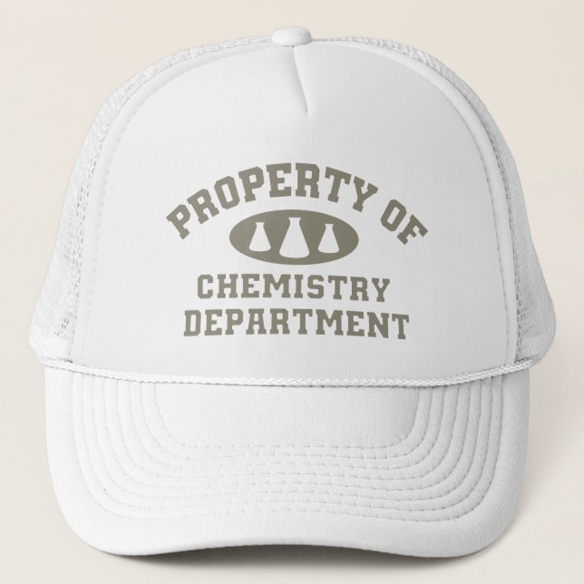 Property Of Chemistry Department Trucker Hat (Front)