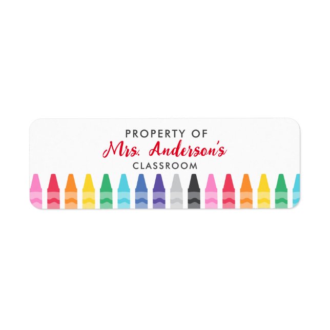 Property of Classroom Labels (Front)