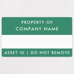 Property of Company   Green Corporate Asset ID Lab