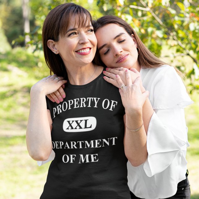 Property of Department of Me XXL Women's Black T-Shirt (Property of Department of Me XXL Women's Black T-Shirt)