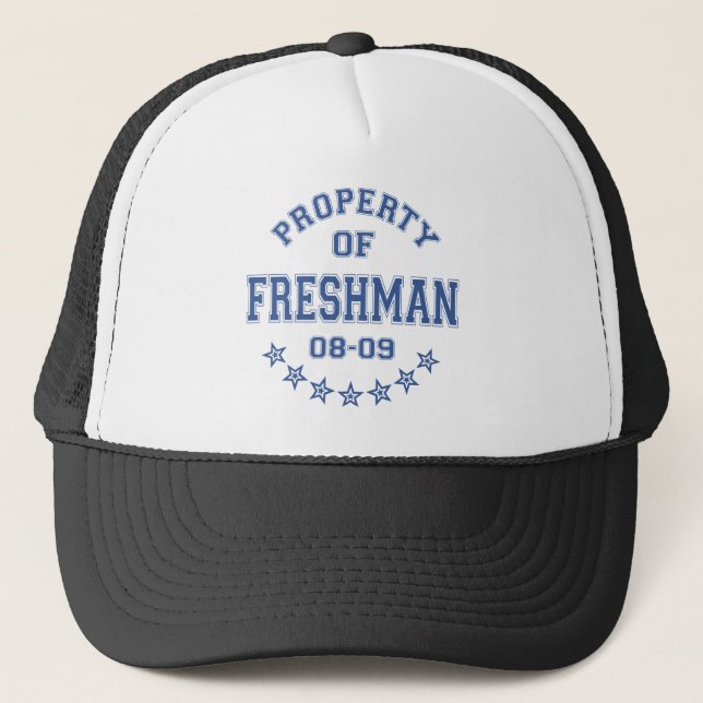 Property Of Freshman Trucker Hat (Front)