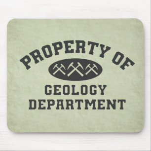 Property Of Geology Department Mouse Pad