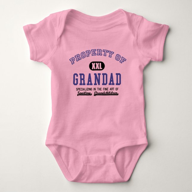 Property of Grandad Baby Bodysuit (Front)