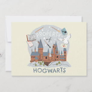 Property of Hogwarts Cartoon Graphic Card