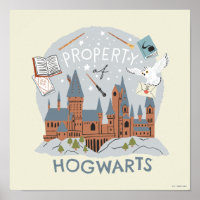 Property of Hogwarts Cartoon Graphic