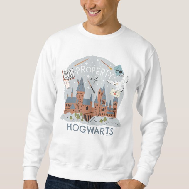 Property of Hogwarts Cartoon Graphic Sweatshirt (Front)