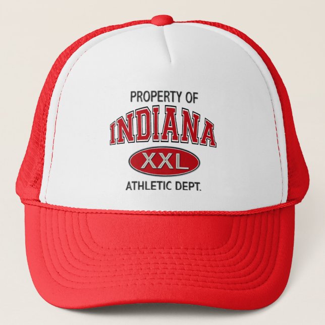 PROPERTY OF INDIANA ATHLETIC DEPT TRUCKER HAT (Front)
