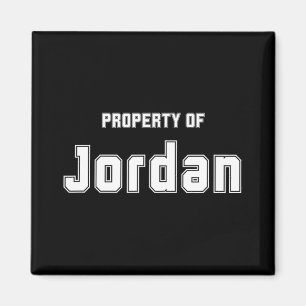 Property Of Jordan Funny Bachelorette Gifts For Br Magnet