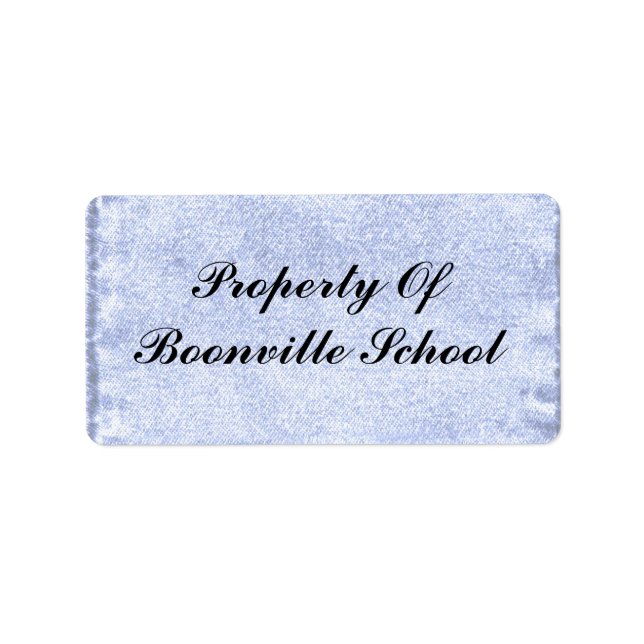 PROPERTY OF LABEL (Front)