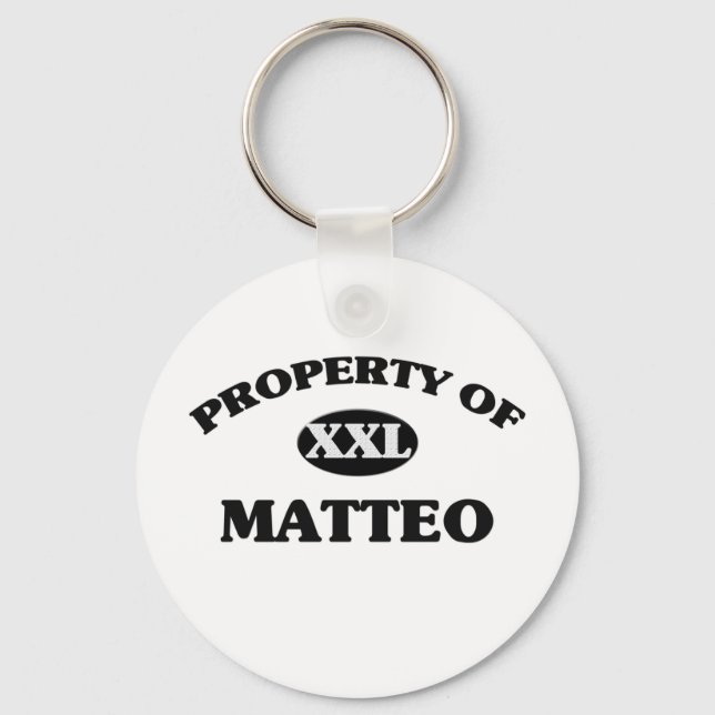Property of MATTEO Key Ring (Front)