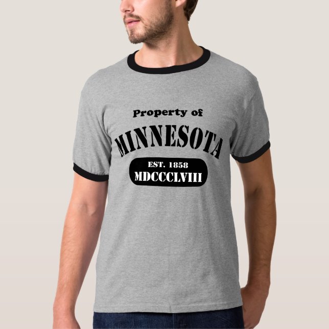 Property of Minnesota - black text T-Shirt (Front)