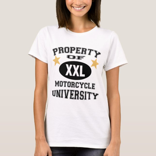 Property Of Motorcycle University T-Shirt (Front)