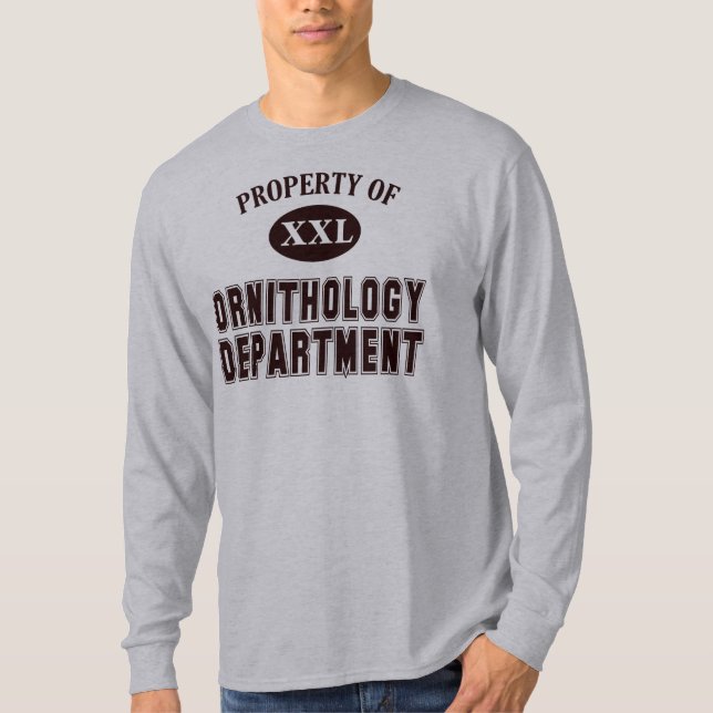 Property of Ornithology Department T-Shirt (Front)