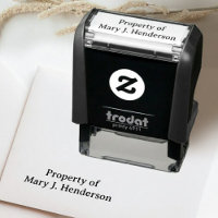 Property Of Self-Inking Name Stamp