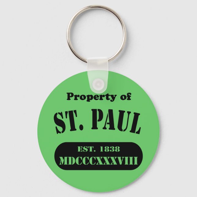 Property of St. Paul Key Ring (Front)