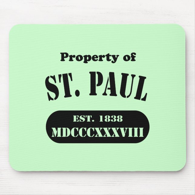 Property of St. Paul Mouse Pad (Front)