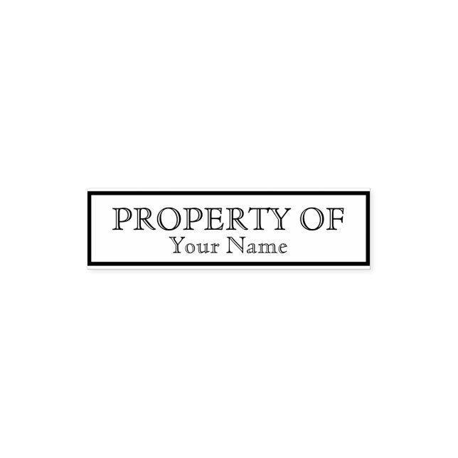Property of template self-inking stamp (Design)