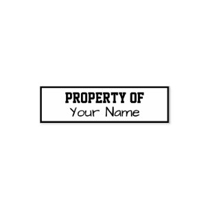 Property of template self-inking stamp