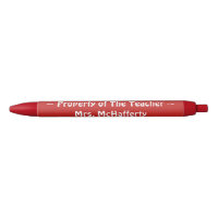 Property of The Teacher