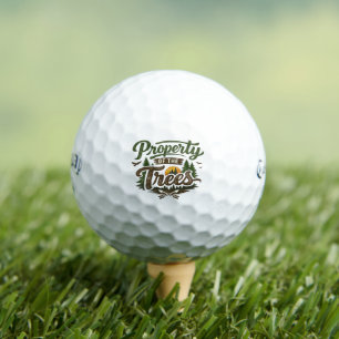 Property Of The Trees Golf Balls - Funny Slice Gif