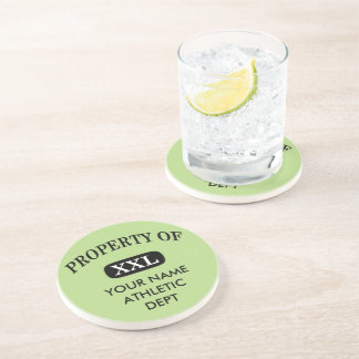 Property of XXL Your Name Coaster