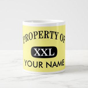 Property of XXL Your Name Large Coffee Mug