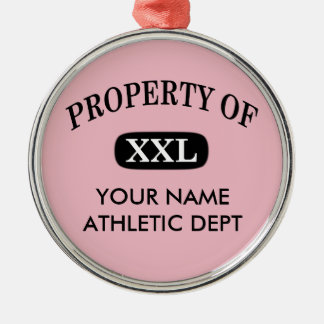 Property of XXL Your Name Metal Tree Decoration