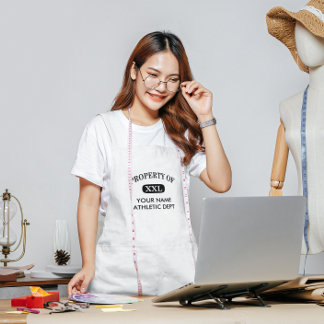 Property of XXL Your Name Standard Apron