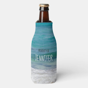 Property of Your Name Caribbean Sea Personalised  Bottle Cooler