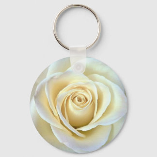Prophecy of the Sisters White Rose Keychain