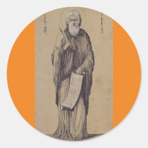 Prophet Elijah Father of Carmelites Classic Round Sticker