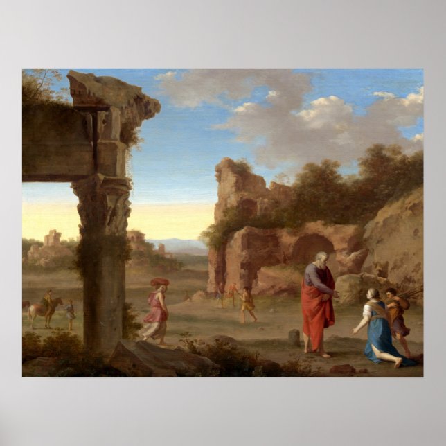 Prophet Elijah - van Poelenburch Fine Art Poster (Front)