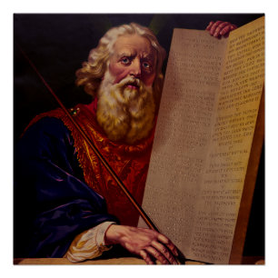 Prophet Moses on Mount Sinai – High-Fidelity Epic  Poster