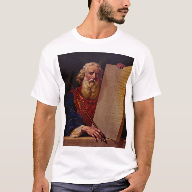 Prophet Moses on Mount Sinai – High-Fidelity Epic  T-Shirt (Front)