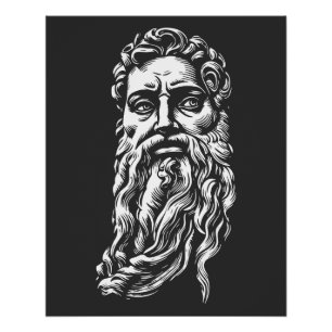 prophet Moses, portrait Poster