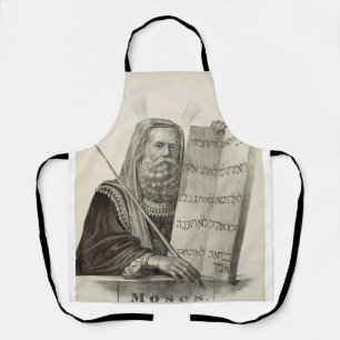 Prophet Moses with the Tablets of the Law Apron