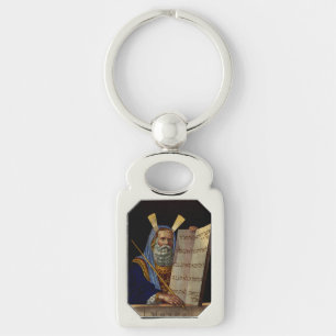 Prophet Moses with the Tablets of the Law Key Ring