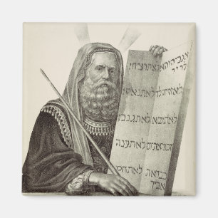 Prophet Moses with the Tablets of the Law Magnet