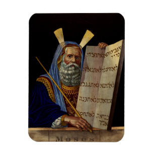 Prophet Moses with the Tablets of the Law Magnet