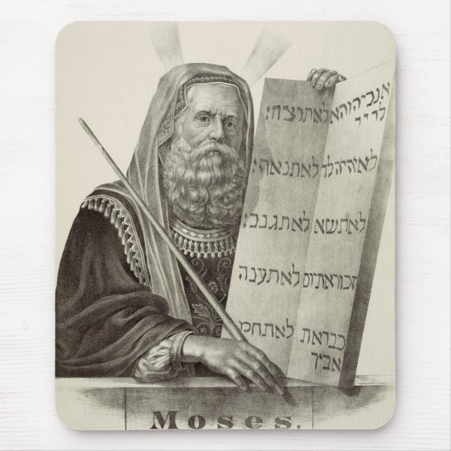 Prophet Moses with the Tablets of the Law Mouse Pad (Front)