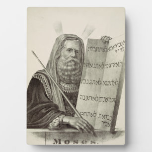 Prophet Moses with the Tablets of the Law Plaque