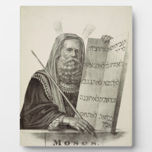 Prophet Moses with the Tablets of the Law Plaque