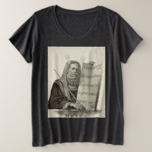 Prophet Moses with the Tablets of the Law Plus Size T-Shirt