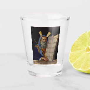 Prophet Moses with the Tablets of the Law Shot Glass