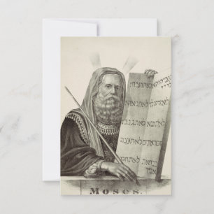 Prophet Moses with the Tablets of the Law Thank You Card