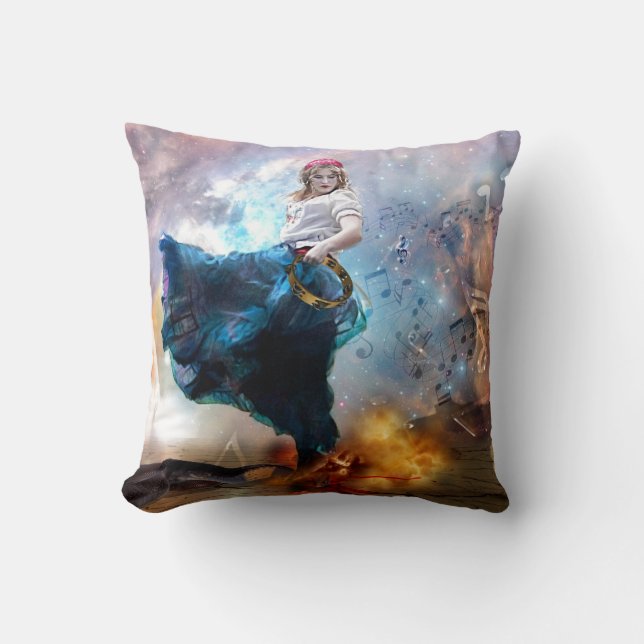 prophetic art created by Dolores DeVelde Cushion (Front)