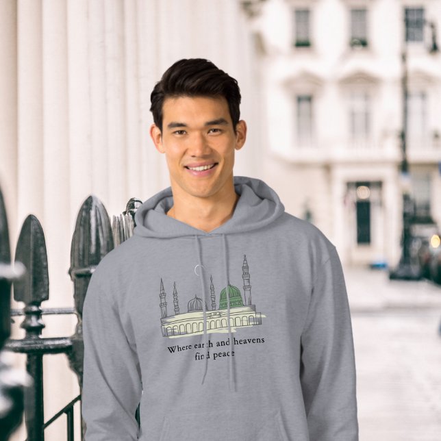 Prophet's Mosque Hoodie: Elegant, Peaceful Islamic Hoodie (Creator Uploaded)