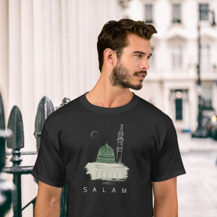 Prophet's Mosque T-Shirt: Elegant Salam and Masjid T-Shirt